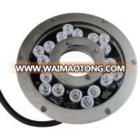 316Ss Rgbw Outdoor Commercial 24V Ring Water 54W Led Underwater Fountain Lights Ip68